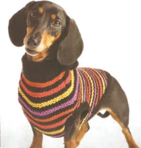 patrones de ropa tejida para perros 1